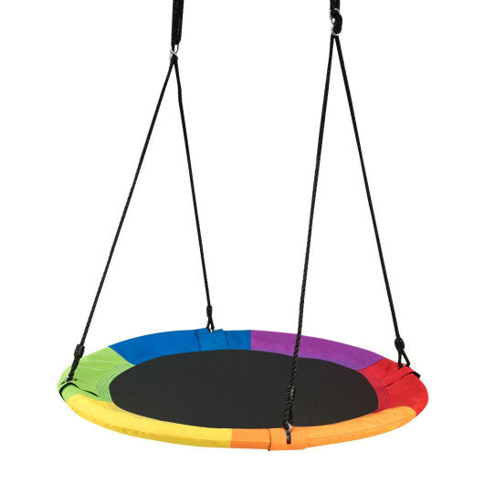 Goplus 40" Flying Saucer Tree Swing Indoor Outdoor Play Set Swing for Kids Colorful LuxuryLifeWay Online Store