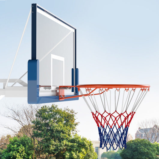 Costway 18" Basketball Rim Heavy Duty Wall Mounted Basketball Rim Goal Replacement-Orange LuxuryLifeWay Online Store