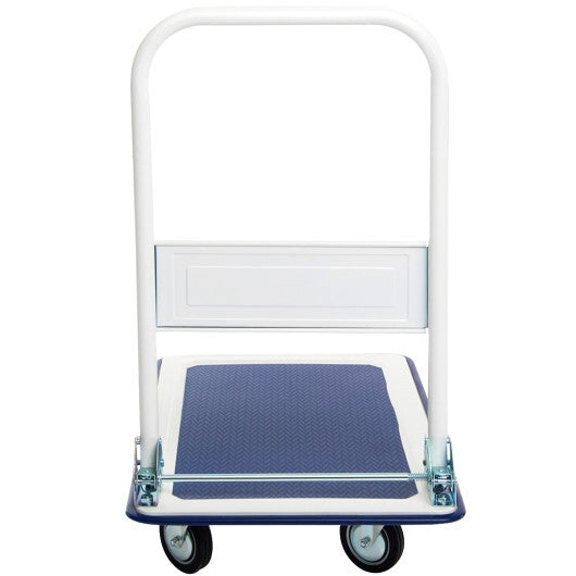 Costway 330lbs Platform Cart Dolly Foldable Push Hand Iron LuxuryLifeWay Online Store