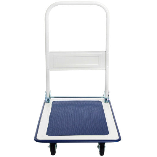 Costway 330lbs Platform Cart Dolly Foldable Push Hand Iron LuxuryLifeWay Online Store
