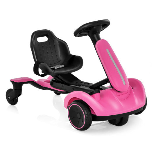 Costway 6V Kids Ride on Drift Car with 360 Spin and 2 Adjustable Heights-Pink LuxuryLifeWay Online Store