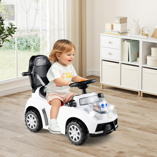 Costway 3-in-1 Push Car for Toddler Stroller Sliding Walking Car for Boys and Girls - White LuxuryLifeWay Online Store
