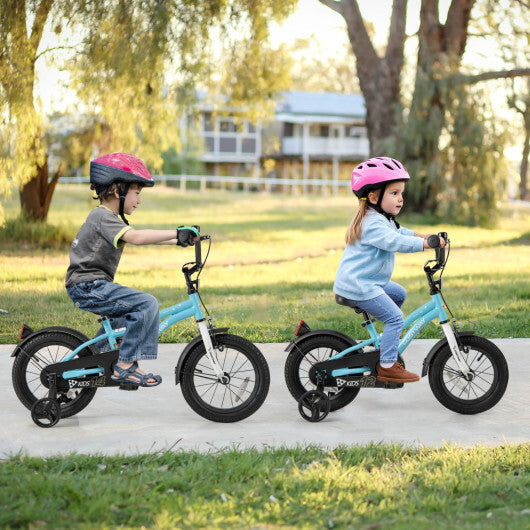 Costway 12-Inch Kids Bike for 3-4 Years Old Children Bicycle with Training Wheels LuxuryLifeWay Online Store