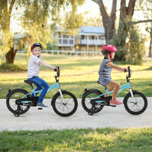 Costway 18-Inch Kids Bike for 4-8 Years Old Children Bicycle with Training Wheels LuxuryLifeWay Online Store