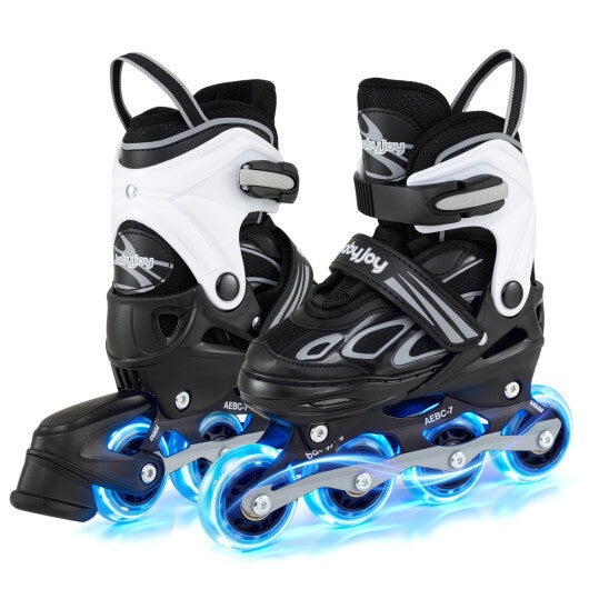 Costway Adjustable Kids' Incline Skates for Boys Girls Ages 5-14-Black LuxuryLifeWay Online Store