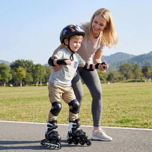 Costway Adjustable Kids' Incline Skates for Boys Girls Ages 5-14-Black LuxuryLifeWay Online Store
