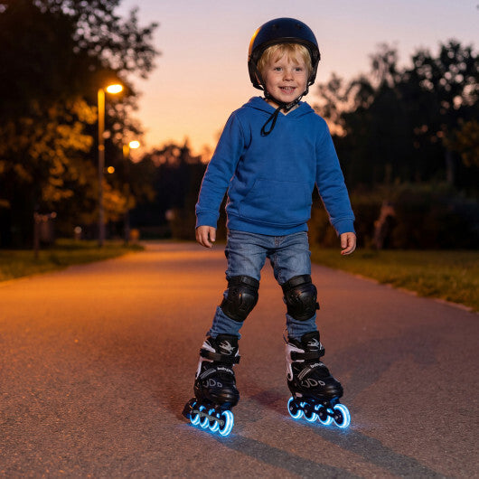 Costway Adjustable Kids' Incline Skates for Boys Girls Ages 5-14-Black LuxuryLifeWay Online Store