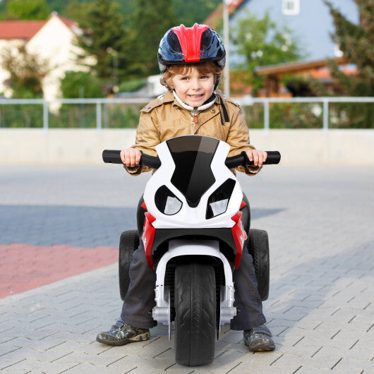 Costway Kids Ride On Motorcycle BMW Licensed 6V Electric 3 Wheels Bicycle Music&Light Red LuxuryLifeWay Online Store