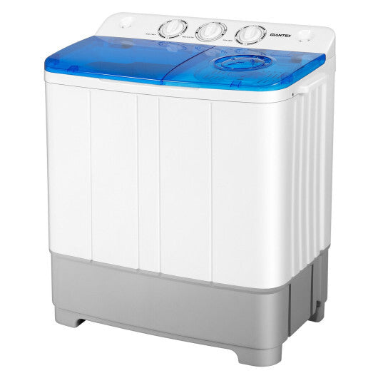 Costway 2-in-1 Portable 22lbs Capacity Washing Machine with Timer Control-Blue LuxuryLifeWay Online Store