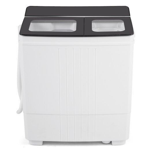Costway Portable Washing Machine with 12 LBS Washer and 8 LBS Spinner Combo for Apartments-Gray LuxuryLifeWay Online Store