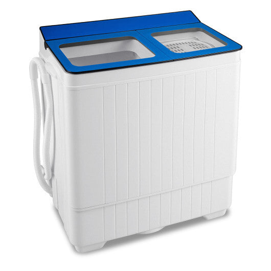 Costway Portable Washing Machine with 18 LBS Washer and 8 LBS Spinner Combo-Blue LuxuryLifeWay Online Store
