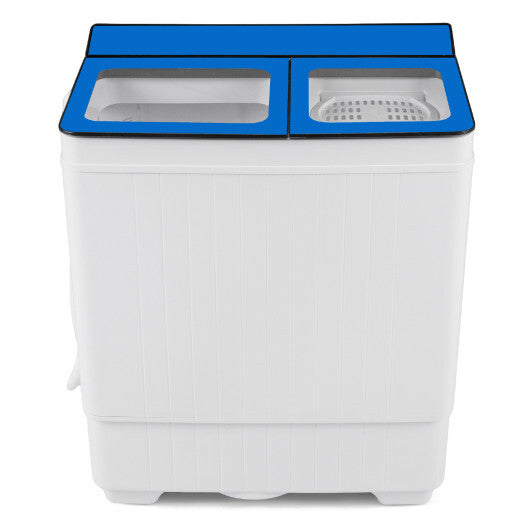 Costway Portable Washing Machine with 18 LBS Washer and 8 LBS Spinner Combo-Blue LuxuryLifeWay Online Store