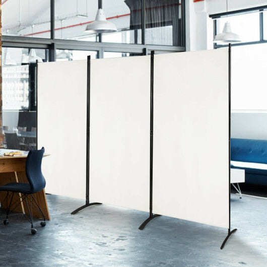 Costway3-Panel Room Divider Folding Privacy Partition Screen for Office Room-White LuxuryLifeWay Online Store