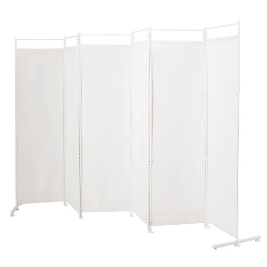Costway 6-Panel Room Divider Folding Privacy Screen-White LuxuryLifeWay Online Store