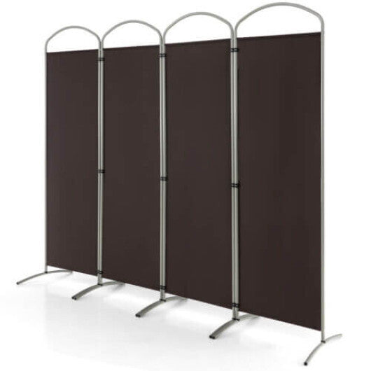 Costway 6.2Ft Folding 4-Panel Room Divider for Home Office Living Room -Brown LuxuryLifeWay Online Store