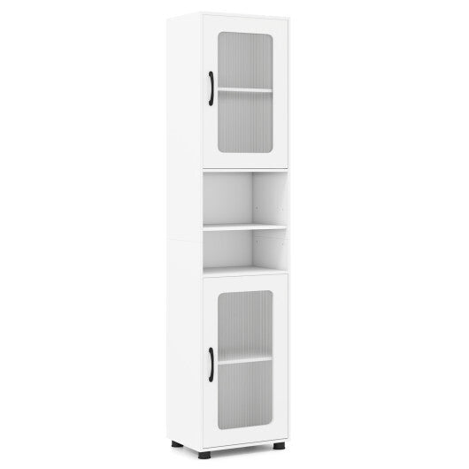 Costway Tall Bathroom Storage Cabinet 67 Inches Freestanding Storage Organizer-White LuxuryLifeWay Online Store