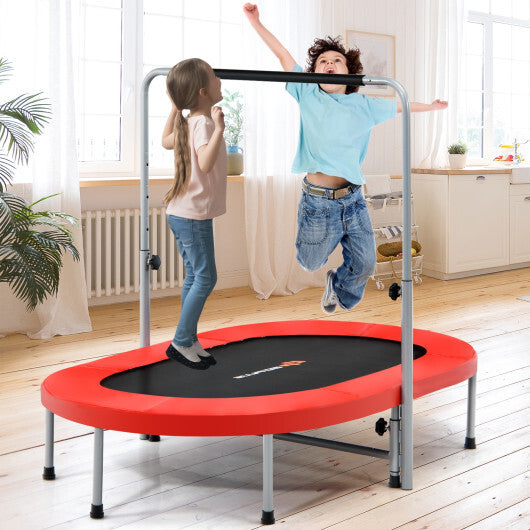Costway 2-Person Foldable Mini Kids Fitness Rebounder Trampoline-Red LuxuryLifeWay Online Store