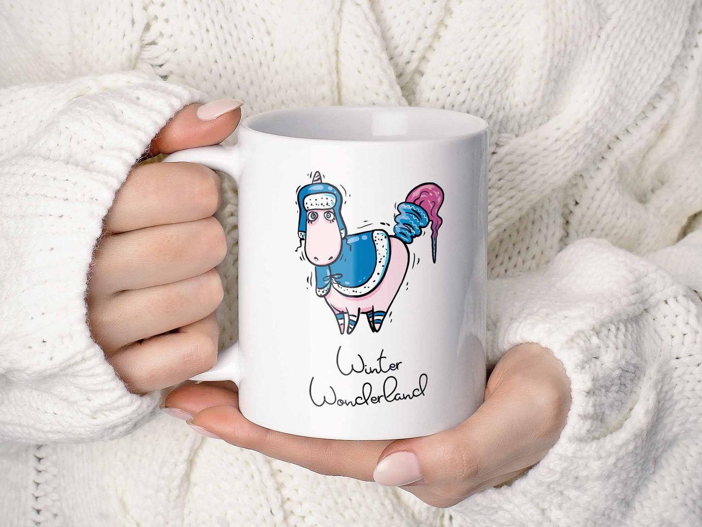 Winter Wonderland Unicorn Coffee Mug