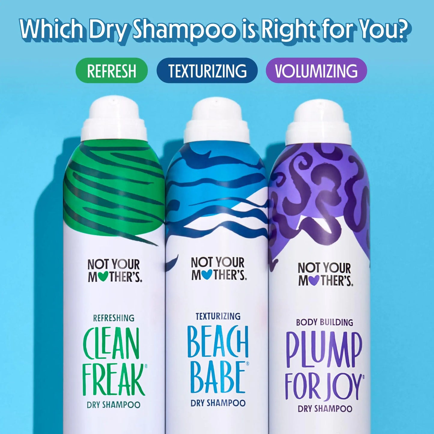 Not Your Mother's Beach Babe Dry Shampoo (3-Pack) - 7 oz Dry Shampoo - Instantly Absorbs Oil - Hair Essentials for Back to School 7 Ounce (Pack of 3)