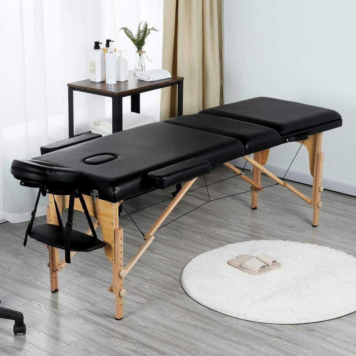 Black Adjustable Portable Massage Tattoo Folding Elevated Table LuxuryLifeWay Online Store