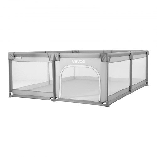 Baby Playpen, 78.7 x 70.3 Extra Large Playpen for Babies Toddlers, Indoor/Outdoor Baby Fence Play Yard, No-Gap Safety Activity Center with 50 Ocean Balls, Zippered Door & Soft Breathable Mesh LuxuryLifeWay Online Store