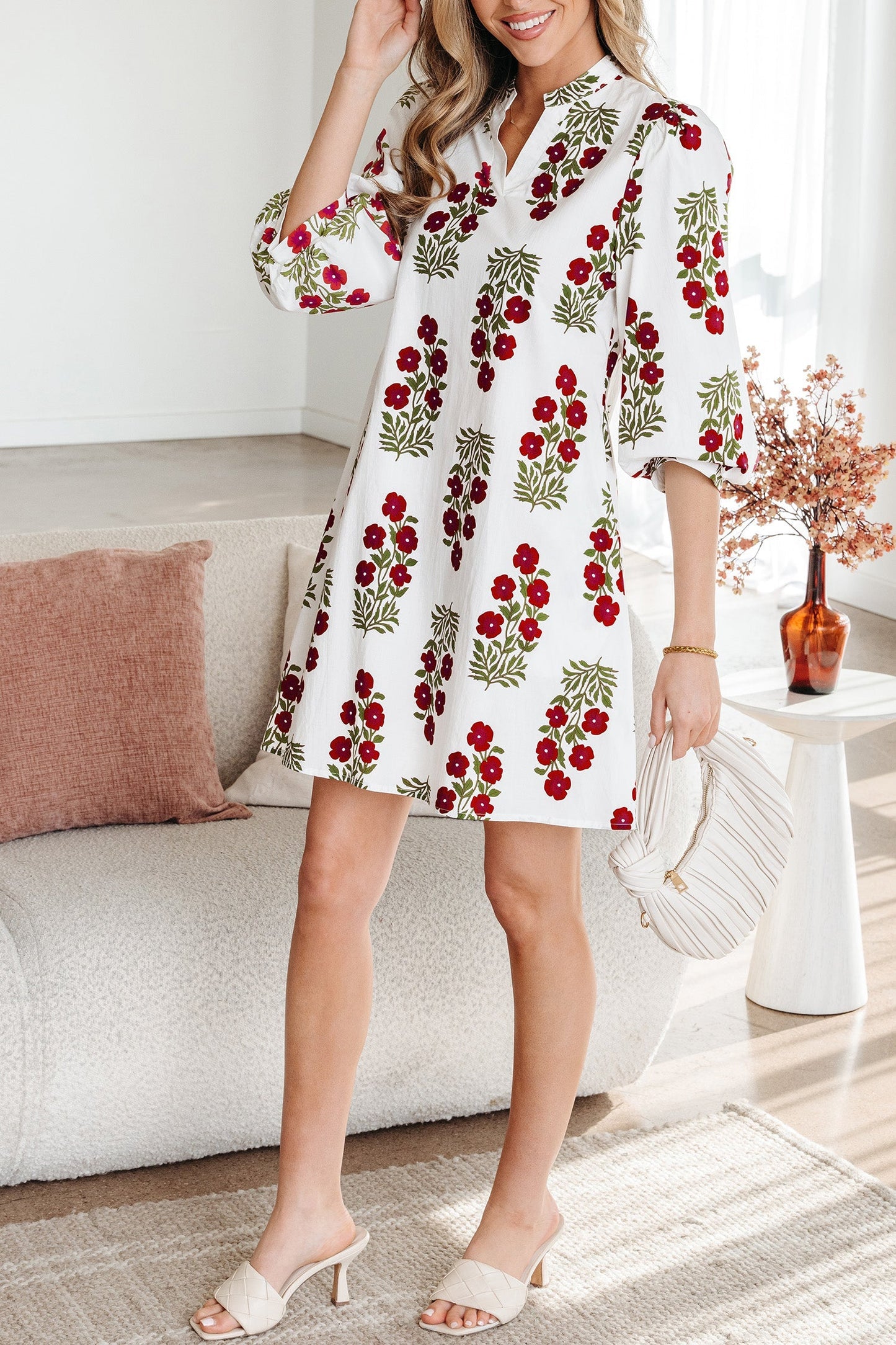 Catalina Sleeve Loose Mini Dress LuxuryLifeWay Online Store