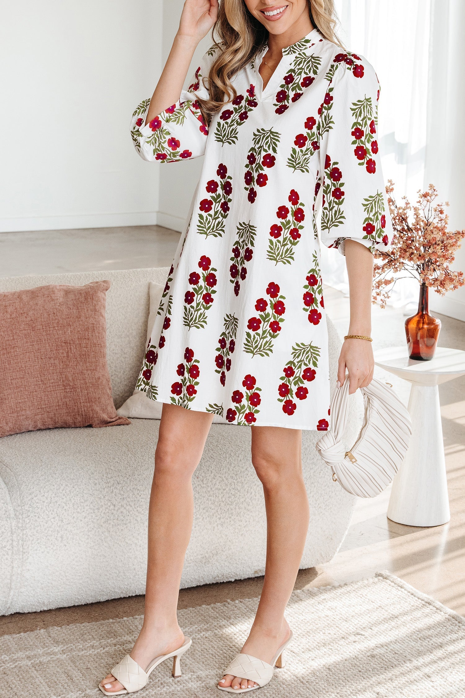 Catalina Sleeve Loose Mini Dress LuxuryLifeWay Online Store