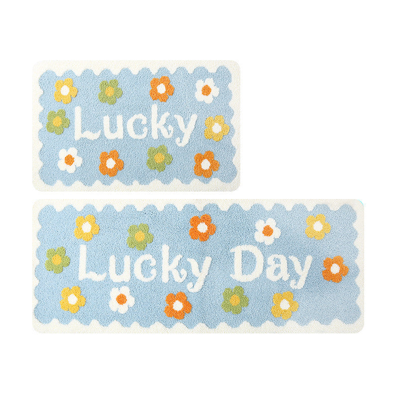 Daisy Bathroom Toilet Absorbent Non-slip Floor Mat