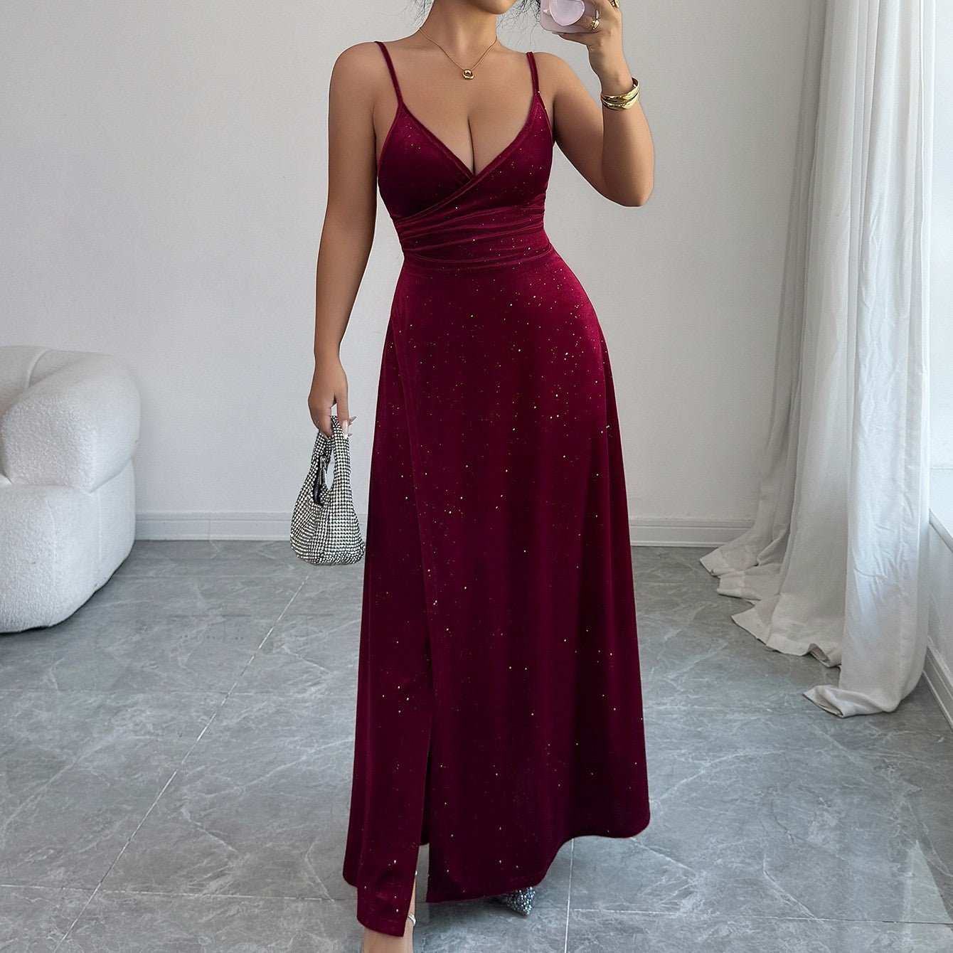 Elegant Strapless Bodycon Dress For Women NorixaFashion.com