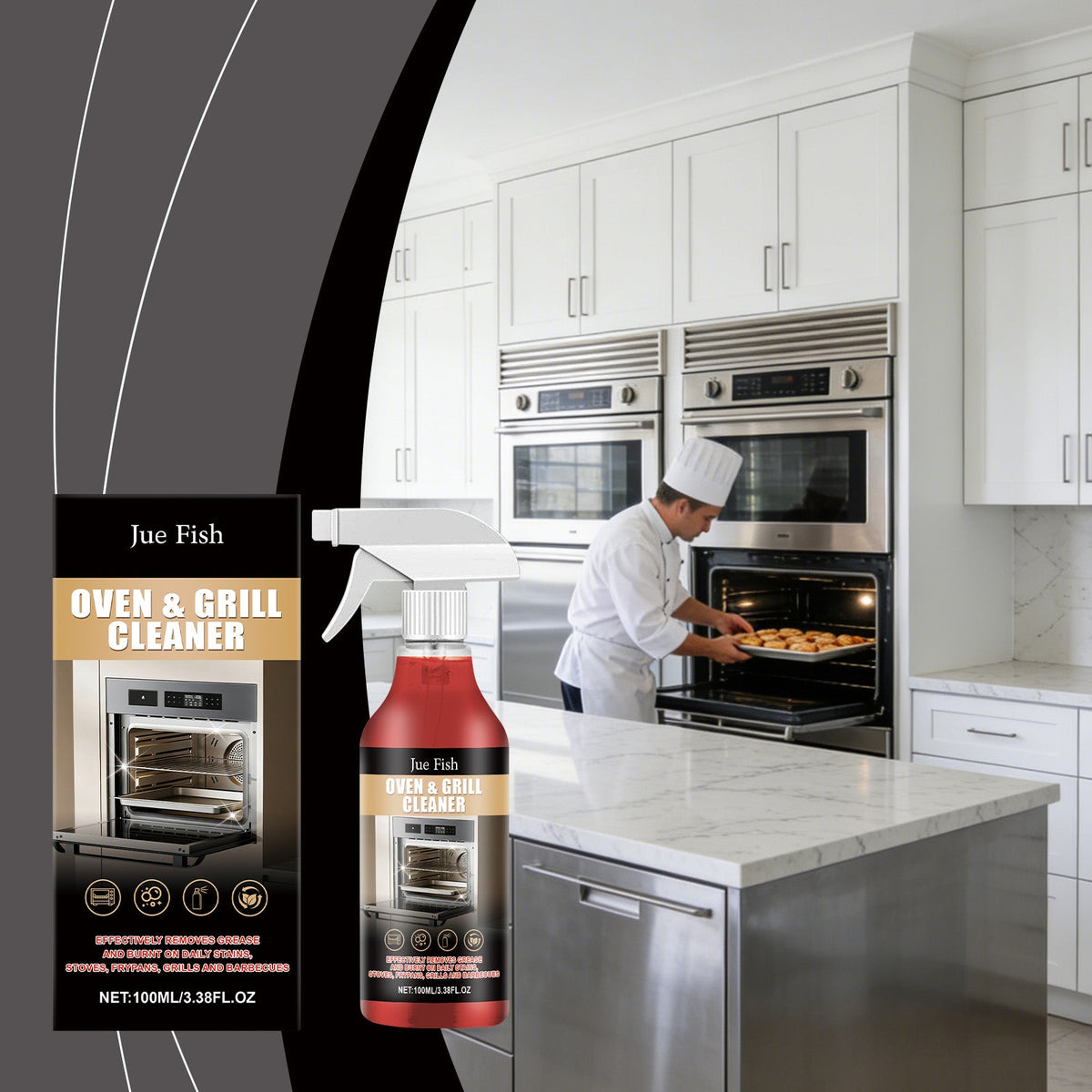 Stove And Oven Cleaner 1 00ml-1box Tri Light Beauty