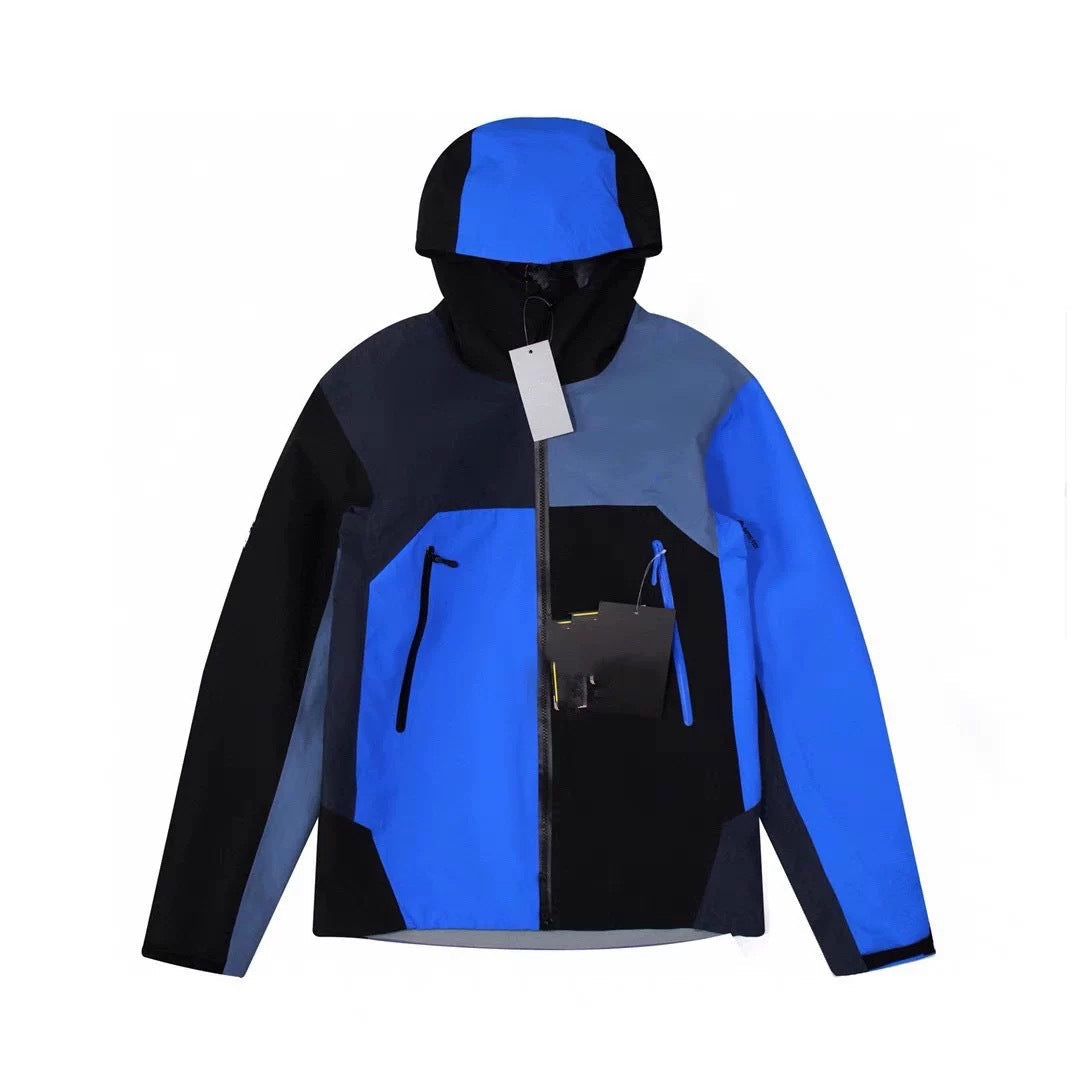 Stitching Nylon Stand Collar Shell Jacket Waterproof Windproof Jacket Best YouTube Store
