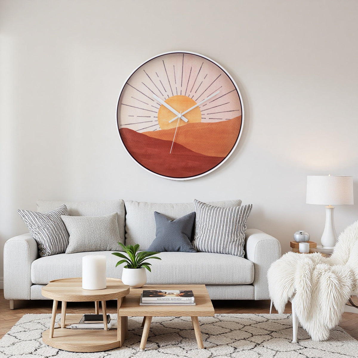 Creative Wall Clock Living Room Household Mute Wall Watch Decoration Quartz Clock PearlNestDecor.com
