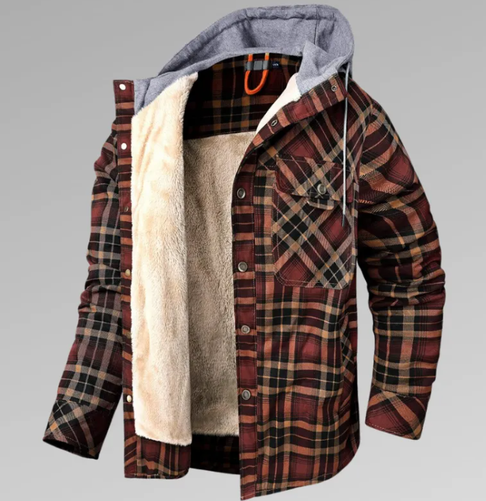 Winter Warm Hooded Plaid Jacket Best YouTube Store