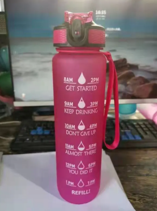 Gradient Color Sports Water Bottle LadyShow.Store