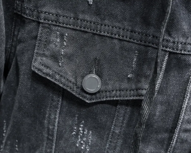 Velvet Denim Jacket Pi-Mart