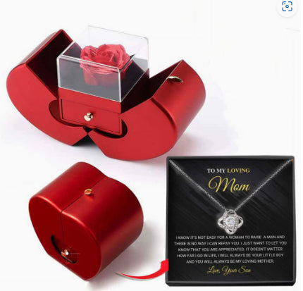 Niche Mother's Day Gift Clavicle Chain Apple Box Set LuxuryLifeWay Online Store