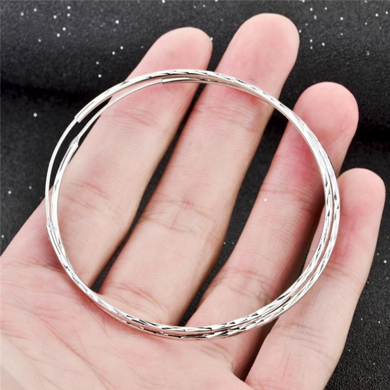 925 Sterling Silver Circle Endless Hoop Earrings as Gifts for Women LadyShow.Store