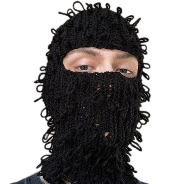 Halloween Balaclava Knit Beanie Hat Pi-Mart