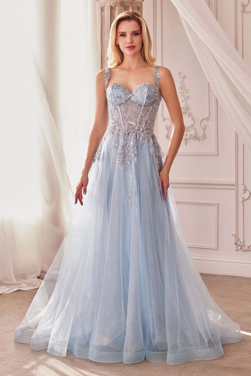 Embellished A-Line Tulle Ball Gown LuxuryLifeWay Online Store