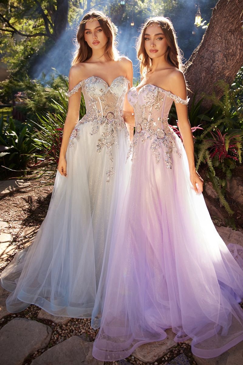 Embellished A-Line Tulle Ball Gown LuxuryLifeWay Online Store