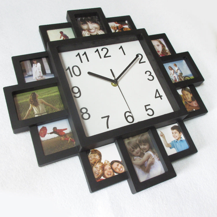 Photo Clock Wall Clock Mute Clock Creative Electronic Clock Wall Watch PearlNestDecor.com