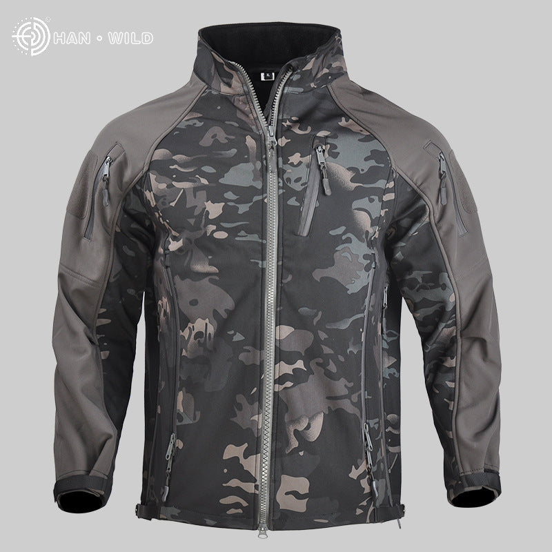 Men's Waterproof Tactical Softshell Jacket for Fall/Winter Pi-Mart
