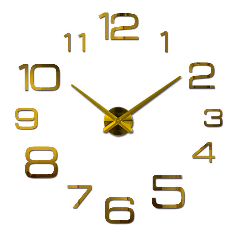 Creative Wall Sticker Decoration DIY Acrylic Clock PearlNestDecor.com