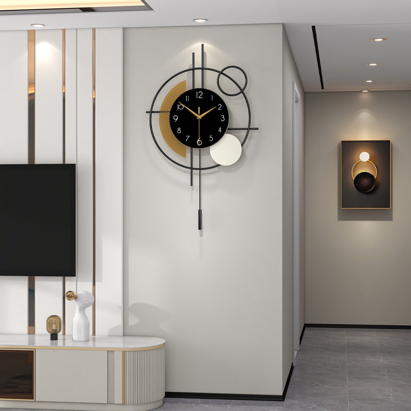 Modern Metal Wall Clock Creative Decorative Home Decor PearlNestDecor.com