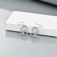Sterling Silver Heart Crown Frog Dangle Drop Earrings for Women Mom LadyShow.Store