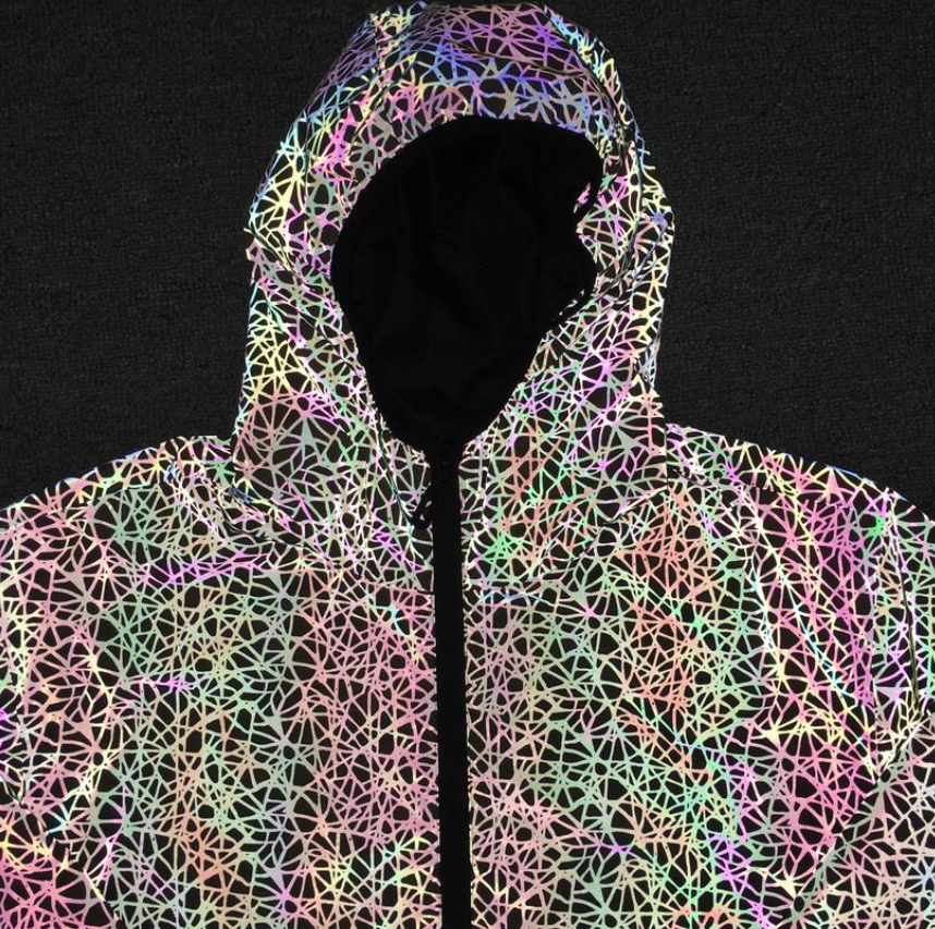 Colorful Reflective Jacket for Streetwear and Casual Use Pi-Mart