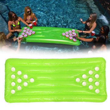 PVC Inflatable Beer Pong Table 22 Cup Holes Water Floating For Pool Party Drinking Game LuxuryLifeWay Online Store