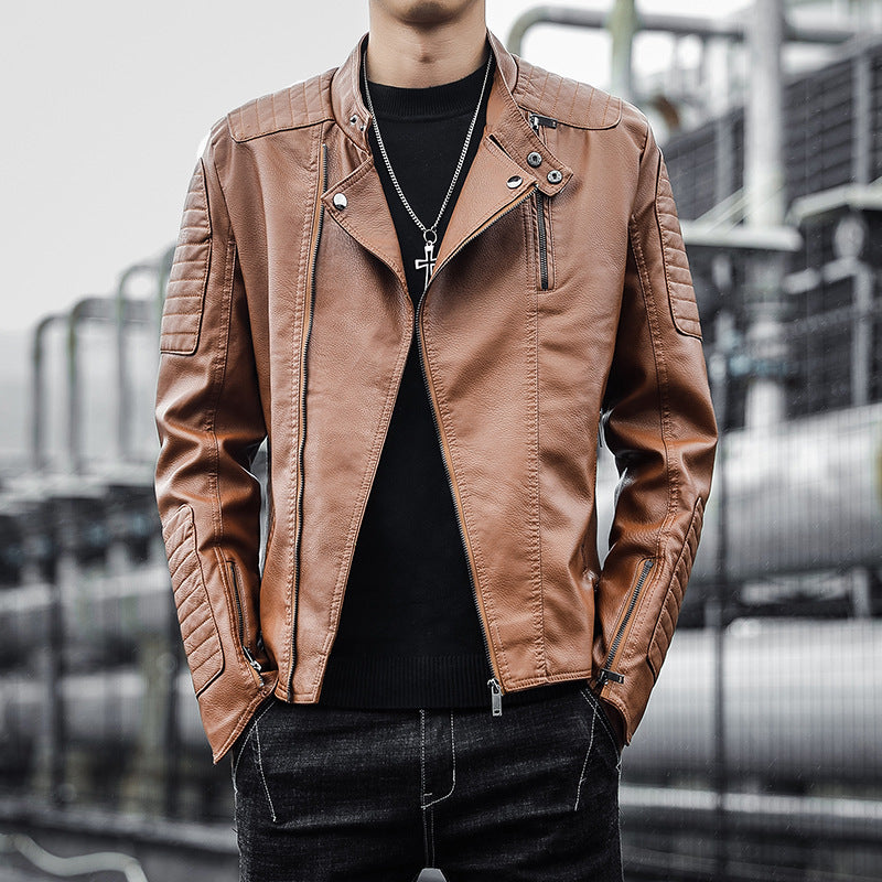 Men's Clothing Leather Jacket Coat Autumn And Winter Best YouTube Store