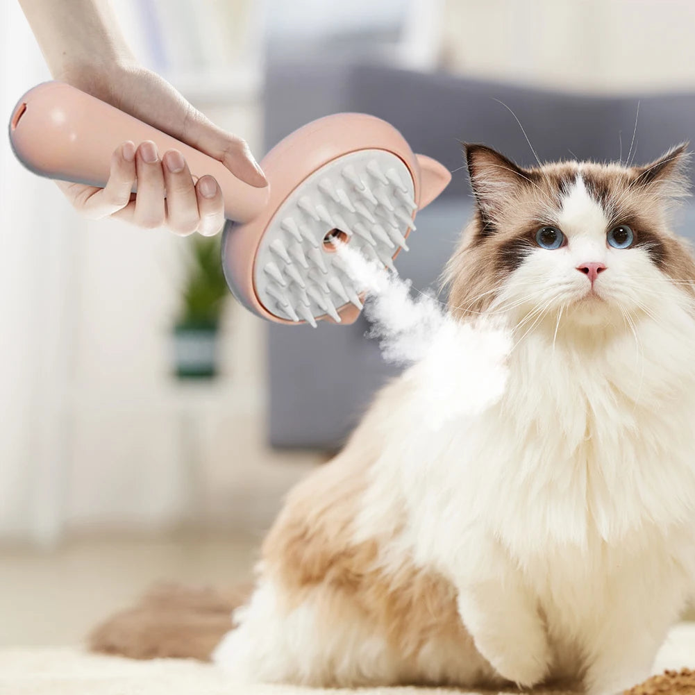Hair Cleaning Brush With Mist Multifunctional Cat Grooming Brush Rechargeable Self Cleaning Slicker Brush For Pets Dogs & Catsb Pet Products Pets Fashion