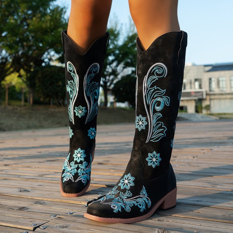 Plus Size High Cylinder Below The Knee Boots LadyShow.Store